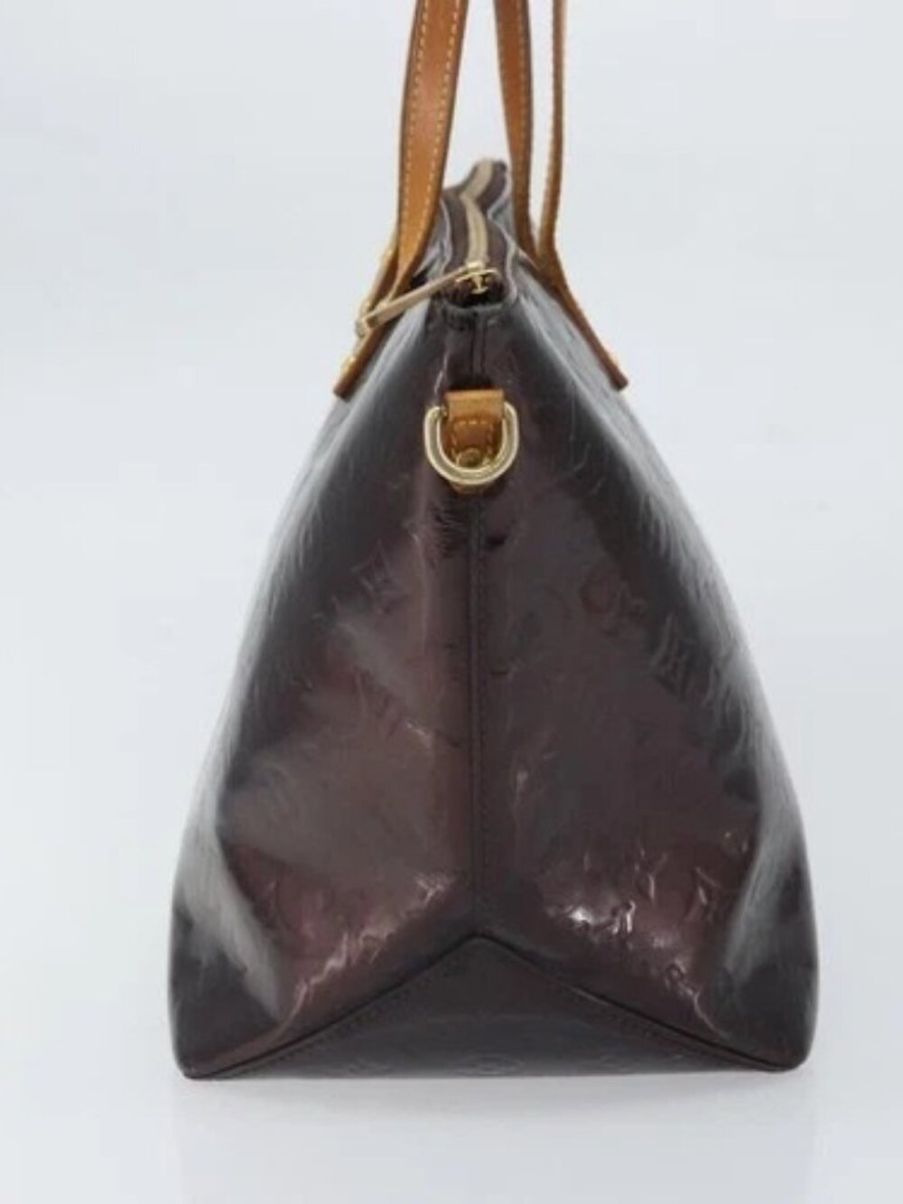 LOUIS VUITTON Monogram Vernis Bellevue GM Tote Bag Amarante M93589 Auth 162014 - Picture 4 of 16